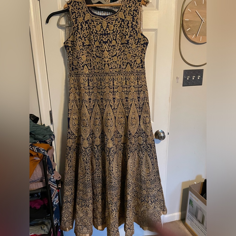 Indian Salwar Bollywood Navy XL